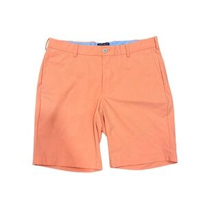 Peter Millar Mens Performance Shorts‎ Golf Crown Crafted Size 33 Peach Stretch